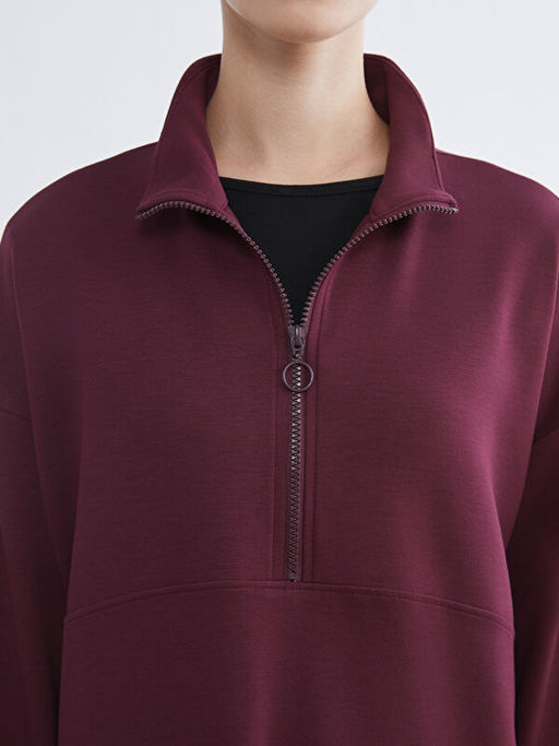 Dik Yaka Kad?n Sweatshirt Tunik