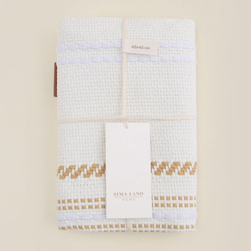 Наволочка декоративная с вышивкой SL Home, 4545 см, хлопок 100%, молочная - Sima-land home фото 4