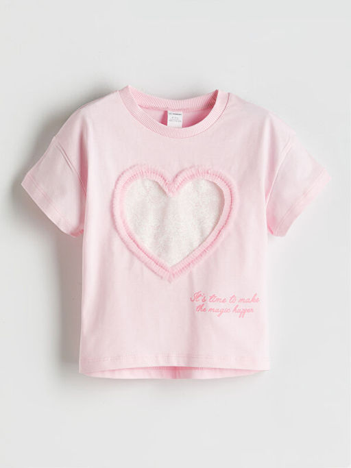 Bisiklet Yaka Nak??l? K?z ?ocuk Ti??rt 2li