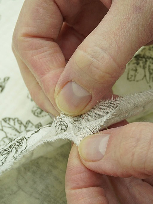 Муслин двухслойный с эф.жатости Садовая трель цв.кремовый/черный, ш.1.4м, хлопок-100%, 115гр/м.кв - Купава фото 8