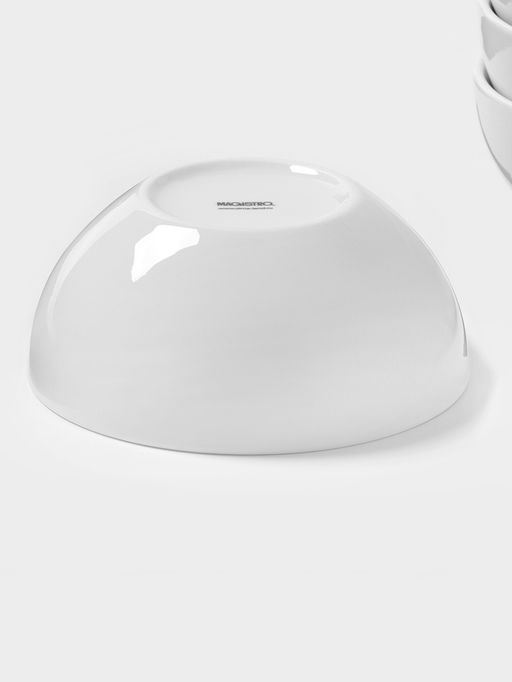 Тарелки глубокие Magistro Mien, 500 мл, d=14 см, набор 6 шт., фарфор, белые фото 4