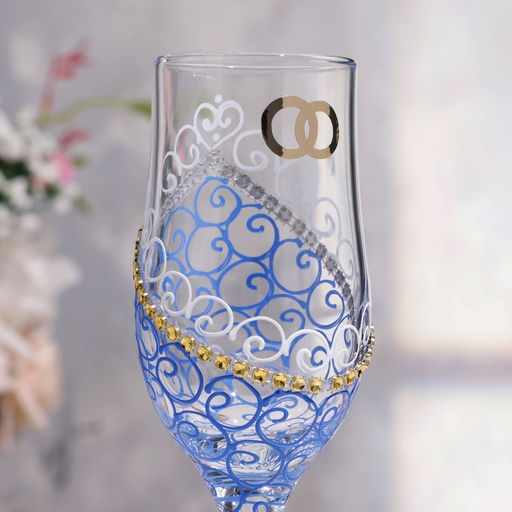 Свадебные бокалы «Кольца», 2 шт. по 200 мл