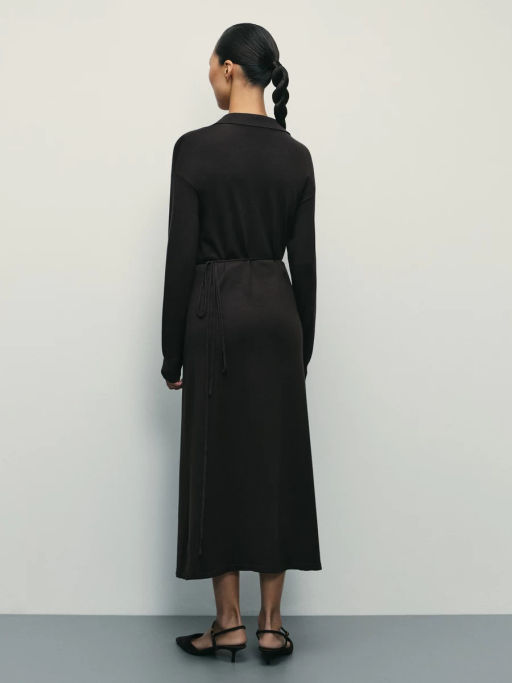 Платье миди на запах из вискозы / Zarina  фото 6