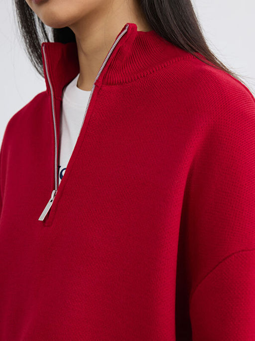 Dik Yaka Kad?n Triko Kazak