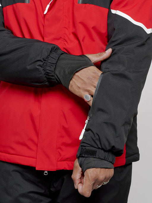 Горнолыжный костюм мужской зимний красного цвета 6319Kr - Leifensh фото 31