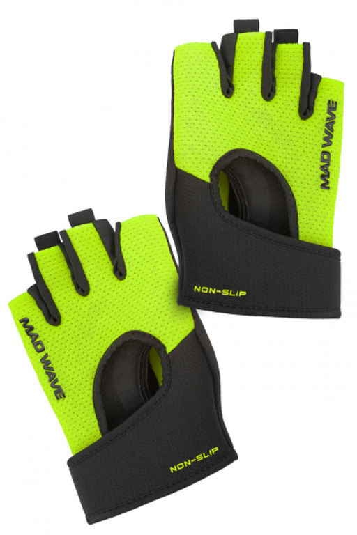 Перчатки для фитнеса Fitness gloves velcro - Mad wave фото 2