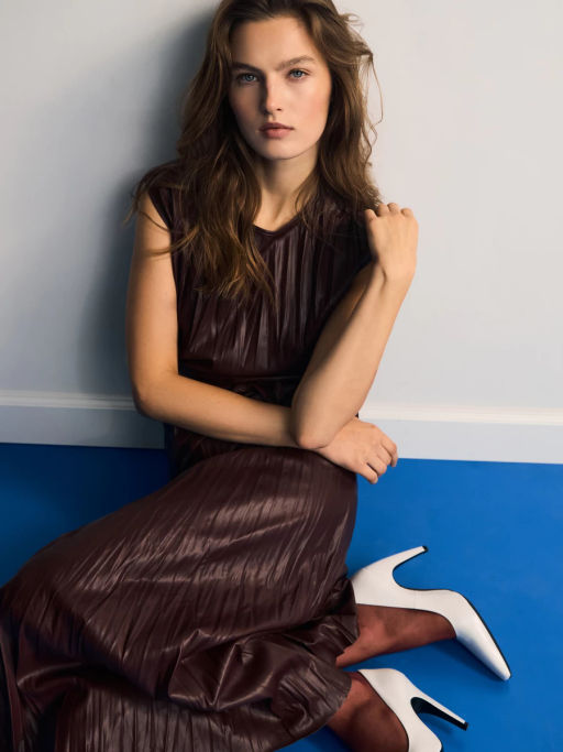 Блуза из искуственной кожи / Zarina