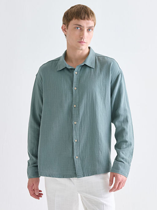 Rahat Kal?p Uzun Kollu Erkek G?mlek