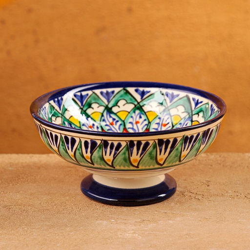 Конфетница узбекская Риштанская Керамика, 12×6 см, МИКС