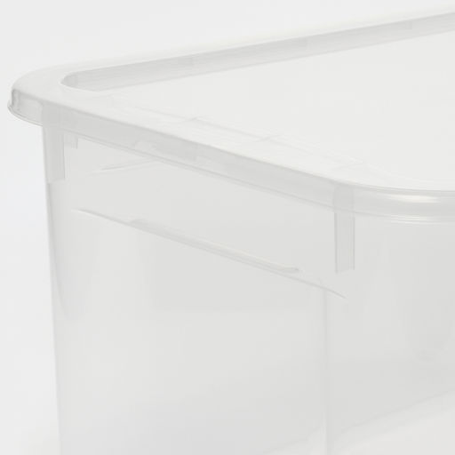 Ящик для хранения «Кристалл XS Plus», 16 л, 38.9×27.5×21.5 см, с крышкой, прозрачный