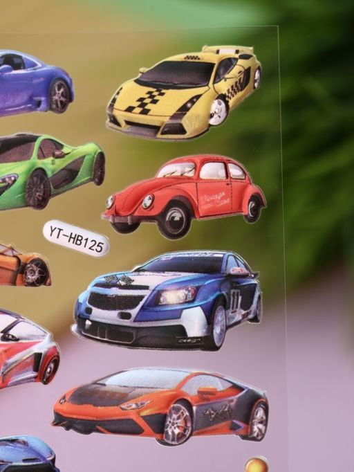 Наклейки объемные "Sports car" (9*22,5 см)