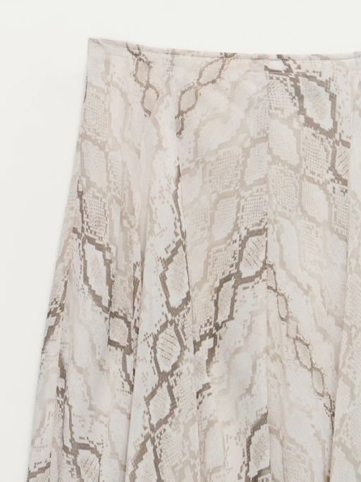 Юбка миди со змеиным принтом / Zarina фото 4