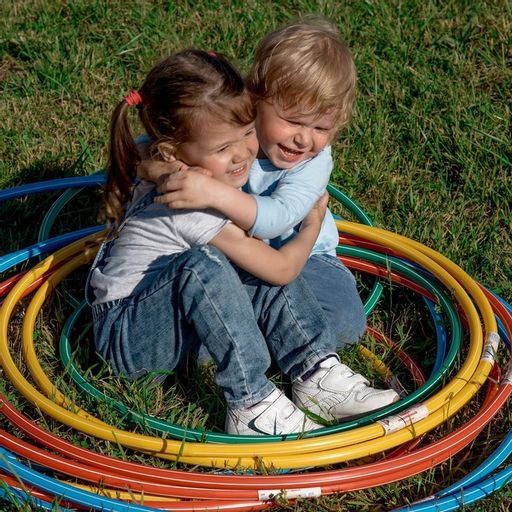 Обруч, диаметр 60 см, цвет жёлтый