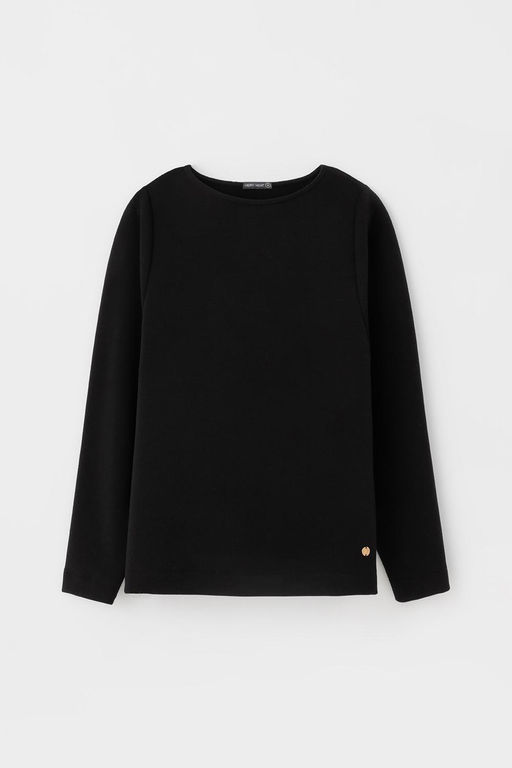 Джемпер Very Neat ЕВТ 3256 из хлопка с полиэстером и спандексом черный фото 5