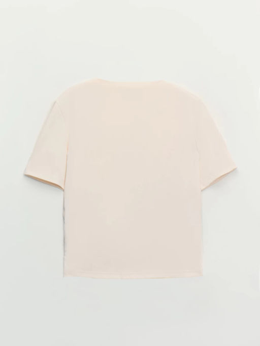 Приталенная футболка из модала / Zarina  фото 8