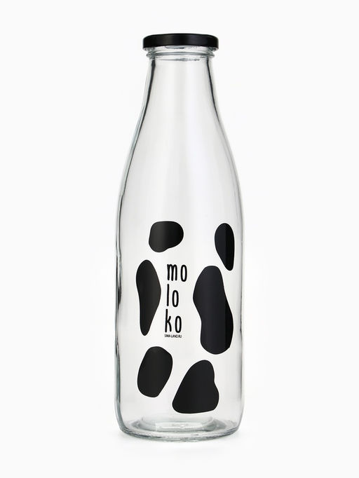 Бутылка стеклянная для молока, 1000 мл