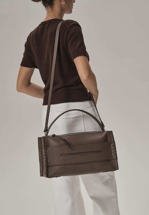 Сумка Stitch DBR 31141 коричневый торф  фото 2