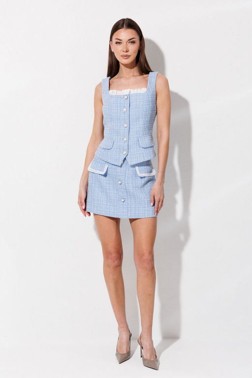 Юбка VN Fashion 1105 голубой