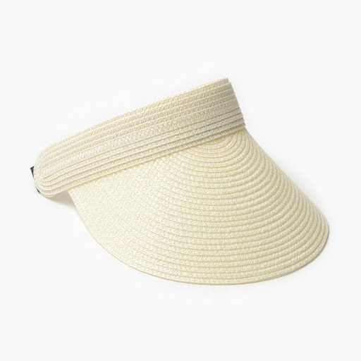 Козырёк женский MINAKU, молочный, размер 58, целлюлоза