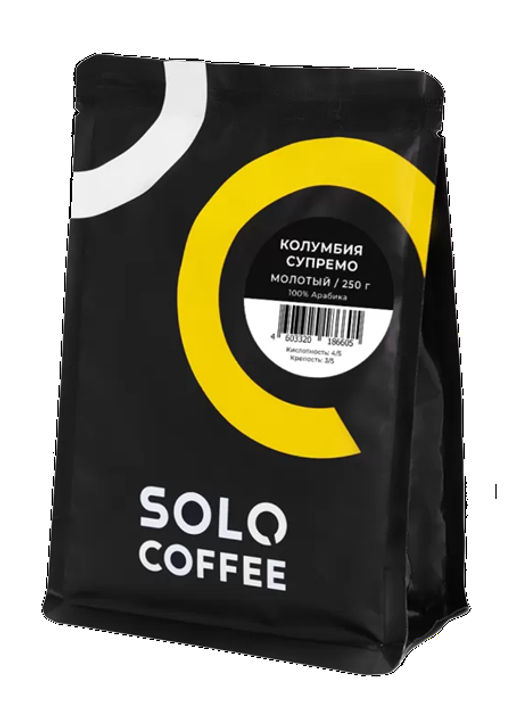 Кофе в зернах Solo Coffee Колумбия Супремо (100% арабика), свежеобжаренный  фото 6