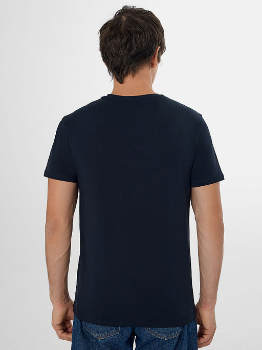 Футболка мужская базовая синяя - Mark formelle фото 2