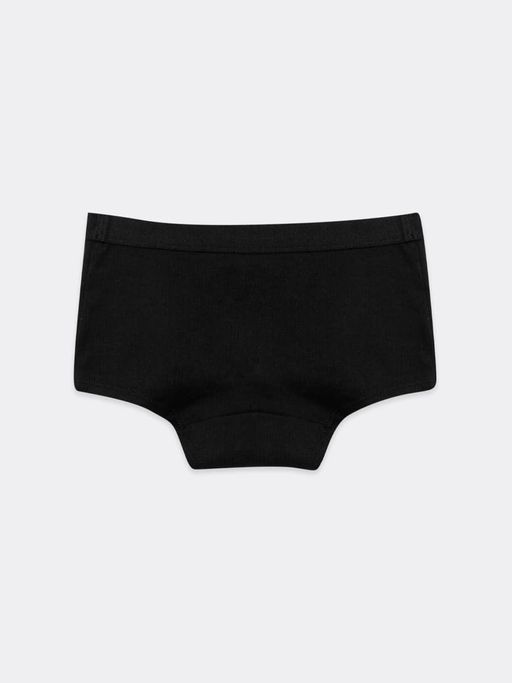 Цена за 2 штуки!!! Хлопковые трусы-шорты черные однотонные и для девочек