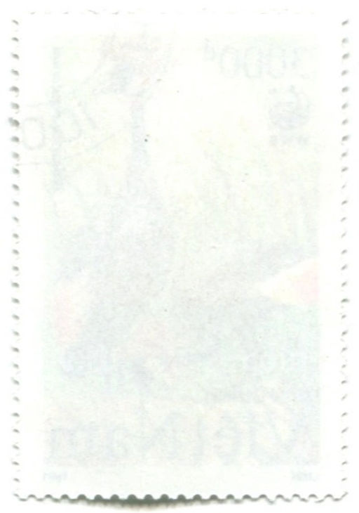 Марка Венценосный журавль 1991 год Вьетнам