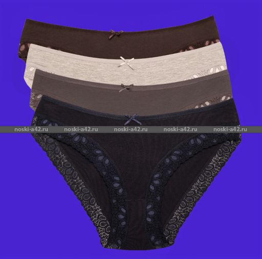 Цена за 5 шт. Трусы женские Турция большие размеры арт. 16301 (110697, 63997) БЕЛЫЕ 7XL (58-60) - For you фото 6