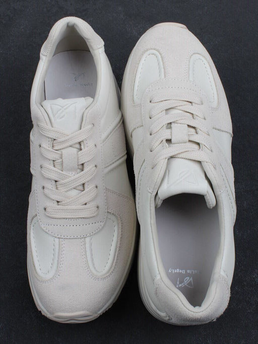 03-A1020-2 LT. BEIGE Кроссовки женские (натуральная кожа, натуральная замша)