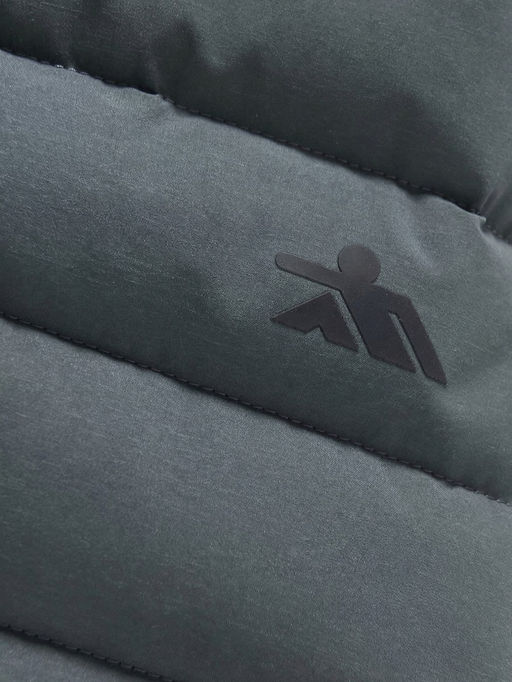 Куртка мужская стёганая с капюшоном с графеновой подкладкой цвета хаки 9623_1Kh