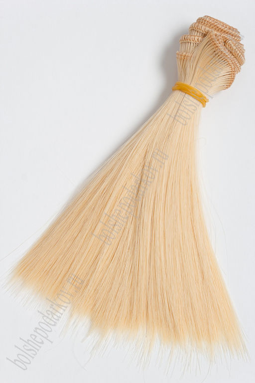 Фурнитура "Трессы для кукол Premium" 15 см; 30 гр (SF-2859) прямые №02D