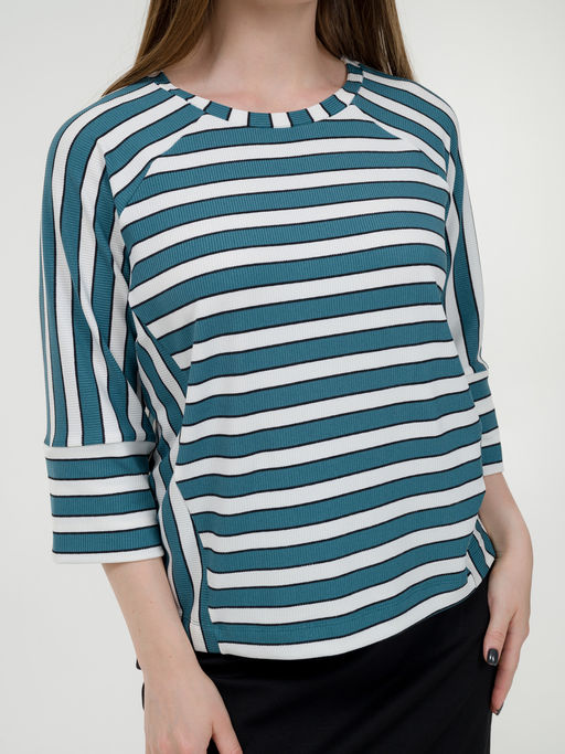 Свитшот трикотажный темно бирюзовый - Odis фото 9