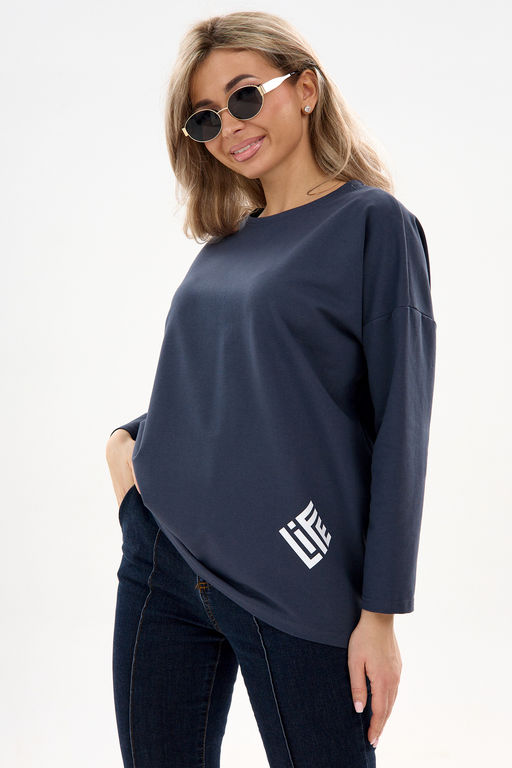 Кофта футер life дл/р