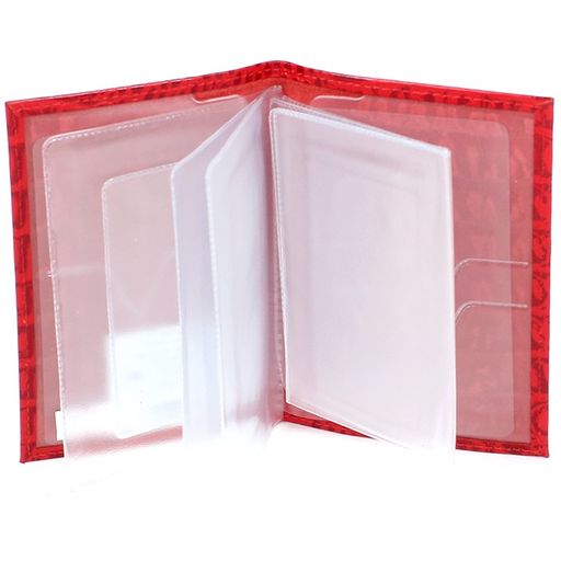 Обложка для автодокументов Cayman-В 122К натуральная кожа красный КЛ (96) 169704  фото 2