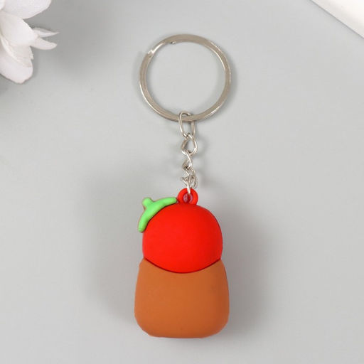 Цена за 12 шт. Брелок для ключей на кольце «Капибара», резина, 4.4×2.8×2.2 см, МИКС