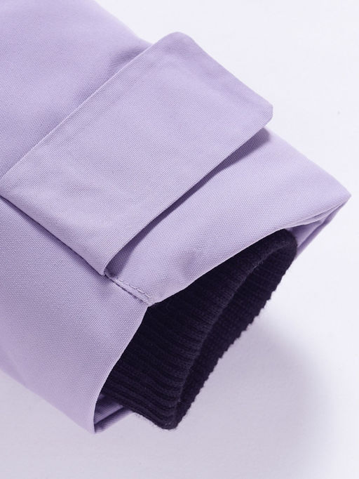 Парка зимняя подростковая для девочки с капюшоном сиреневого цвета 9538Sn - Valianly фото 14