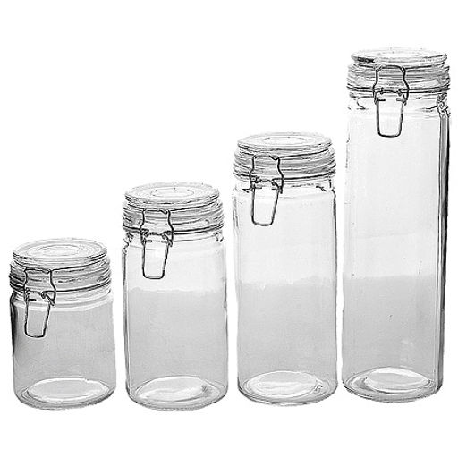 31034 Набор банок д/сыпучих продуктов 4 шт 0,8/1,1/1,4/1,9л стекло/полипроп MB (х4) - Mayer&boch фото 6