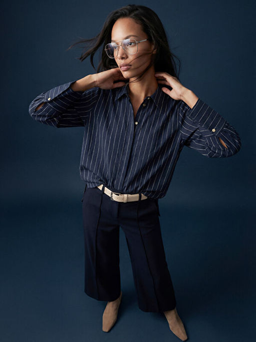 ?izgili Kad?n G?mlek Tunik