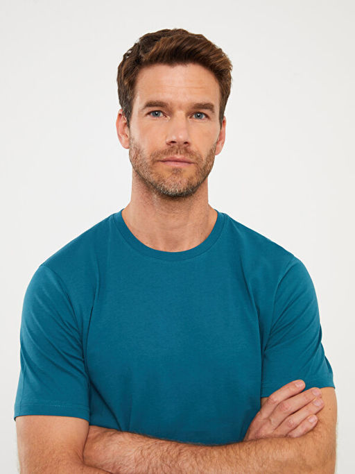 Bisiklet Yaka Penye Erkek Ti??rt