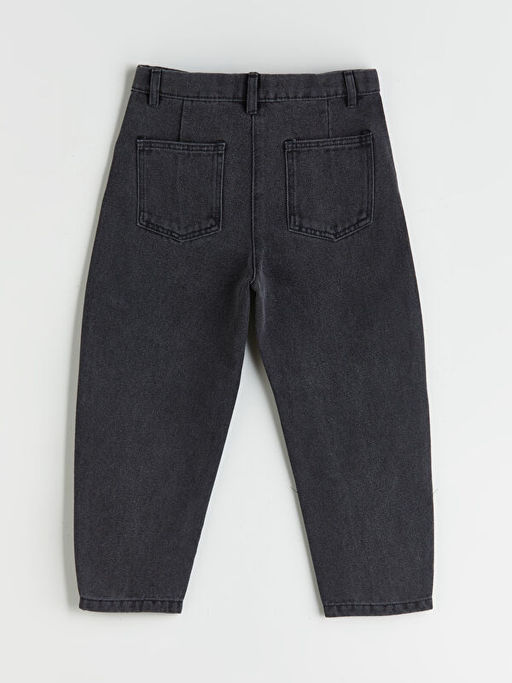 Beli Ayarlanabilir Lastikli Ta?l? K?z ?ocuk Jean Pantolon