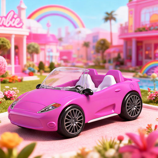 Машина для куклы "Кабриолет" в коробке