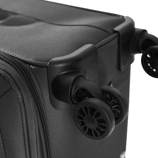 Чемодан (комплект из 3-х) , ткань, 50128 Черный