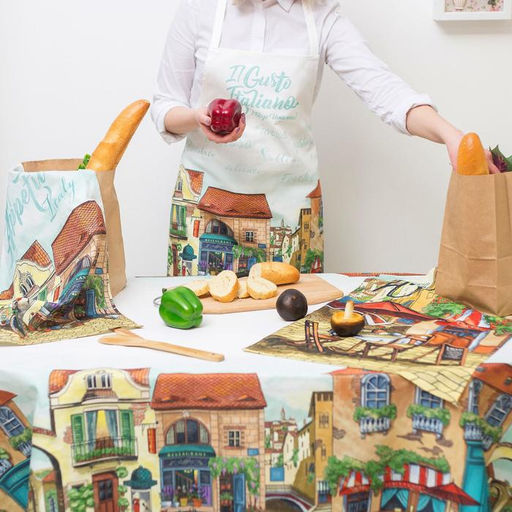 Полотенце Этель: Италия 40х73 см, 100% хлопок, саржа 190 гр/м  фото 7