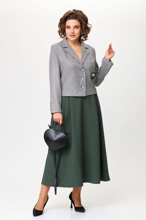 Костюм Aira Style 2417А Серо-зеленый