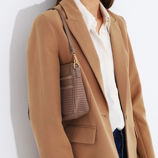 Сумка кросс-боди на молнии, цвет бежевый - Simaland фото 10