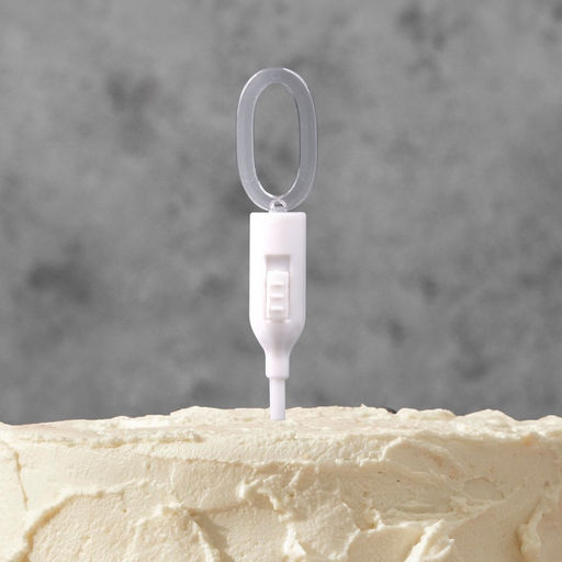 Светодиодная свеча «Цифра 0», 14.5 см, от батареек LR1130×3, свечение мульти (RGB)