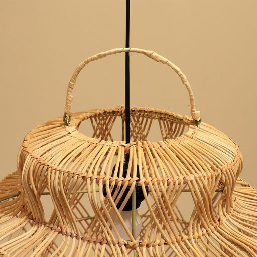 Светильник потолочный из ротанга «Райан», 1×120 Вт, Е27, 40×40×40 см