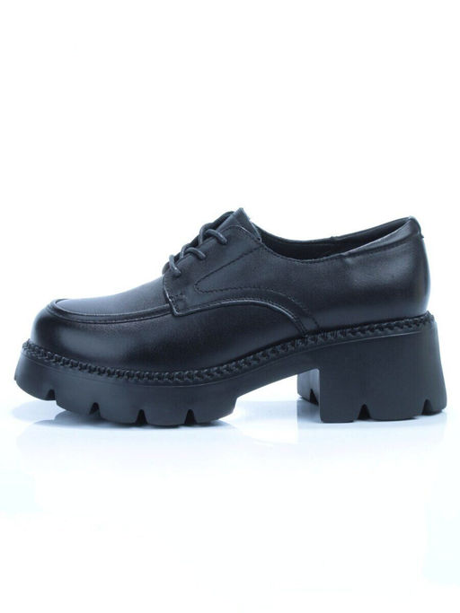 03-5935 BLACK Полуботинки женские (натуральная кожа)