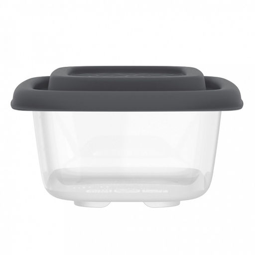 Контейнер для продуктов Гурман 0,31л, 12,8х9,5х5,2см, полипропилен, графит, подходит для СВЧ и заморозки (Россия) - Домашняя Мода фото 3
