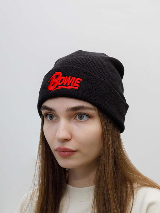 Шапка AMERICAN NEEDLE арт. 21019A-BOWI Bowie Cuffed Knit (черный) фото 4